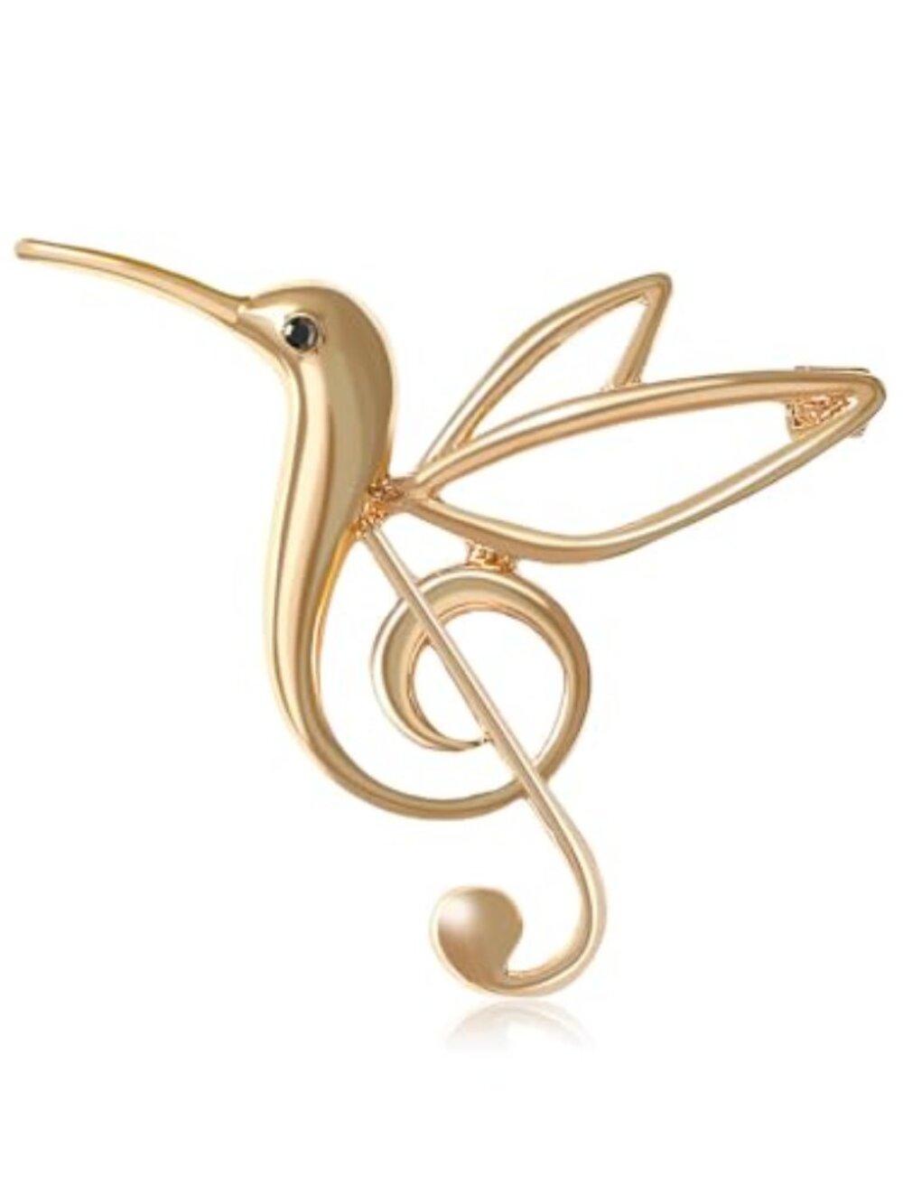 New - Hummingbird Music Note Small Brooches Lapel Pins for Women Men Cute
